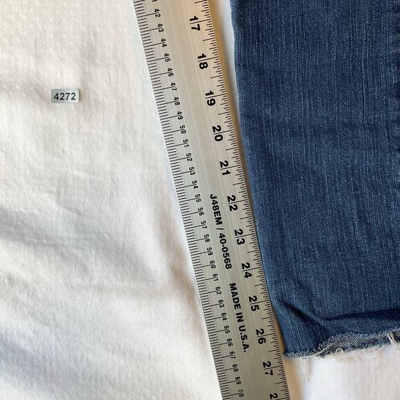 Banana Republic Women Straight Jeans size 25/0 Blue Mid Rise Stretch Ankle - Picture 4 of 11